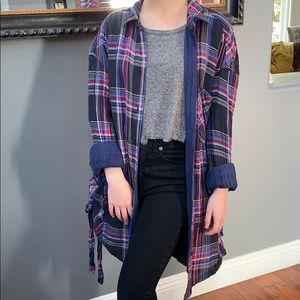 Free people plaid flannel